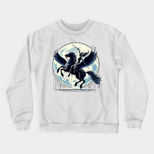 Moonlit Pegasus Valkyrie Crewneck Sweatshirt